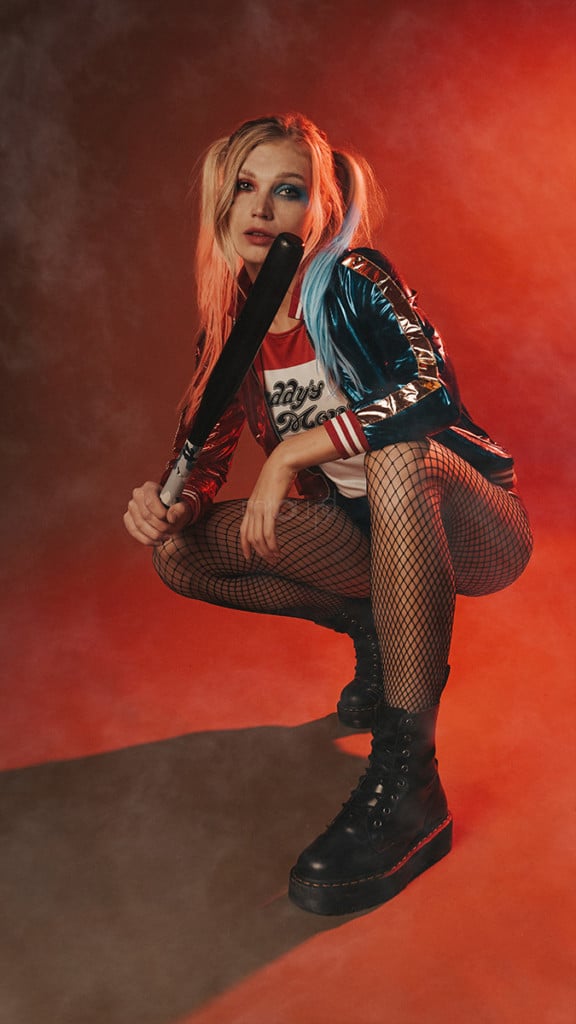 Harley Quinn photo shoot for Halloween - MILOUPD